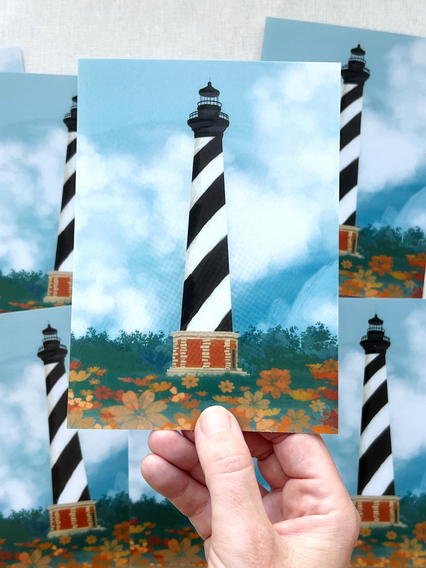 Cape Hatteras Lighthouse Print - 5x7 Coastal North Carolina Wall Art